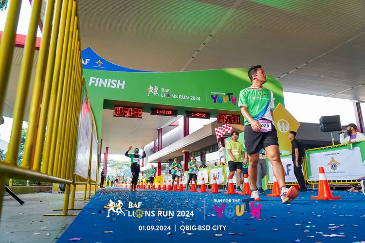 Race photo from BAF LIONS RUN 2024
