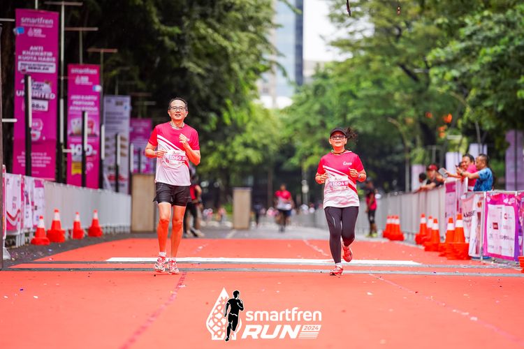 Race photo from Smartfren Run 2024