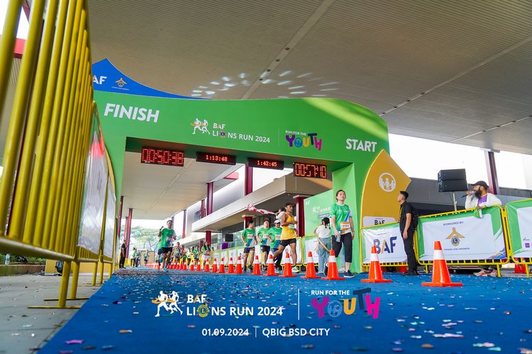 Race photo from BAF LIONS RUN 2024