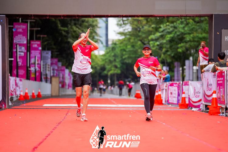 Race photo from Smartfren Run 2024