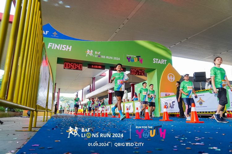 Race photo from BAF LIONS RUN 2024