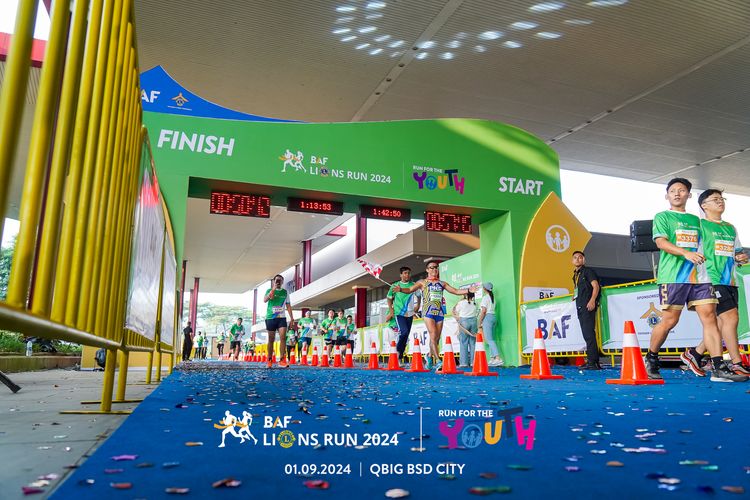 Race photo from BAF LIONS RUN 2024