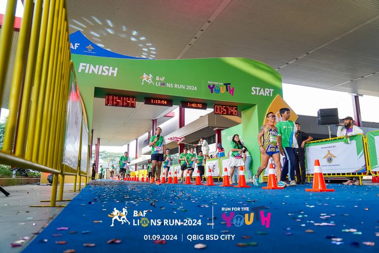 Race photo from BAF LIONS RUN 2024