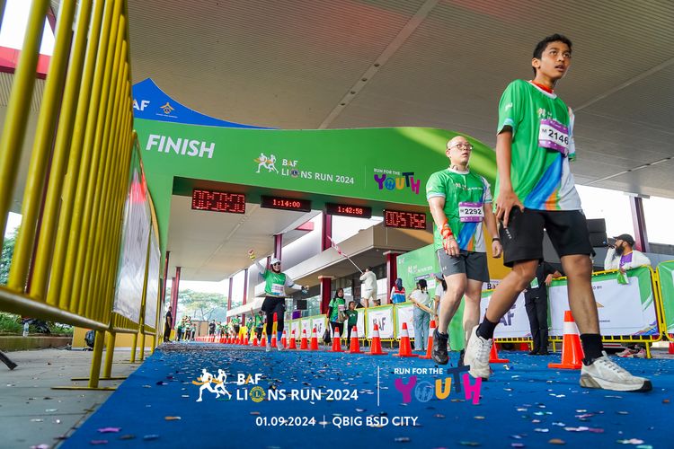 Race photo from BAF LIONS RUN 2024