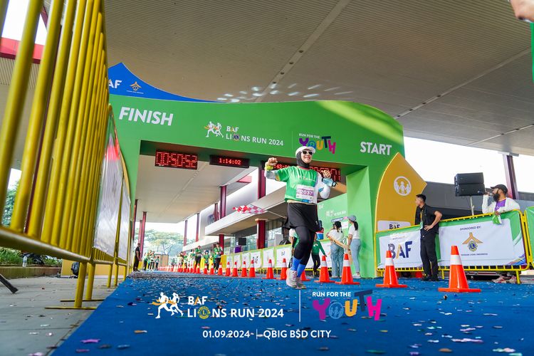 Race photo from BAF LIONS RUN 2024