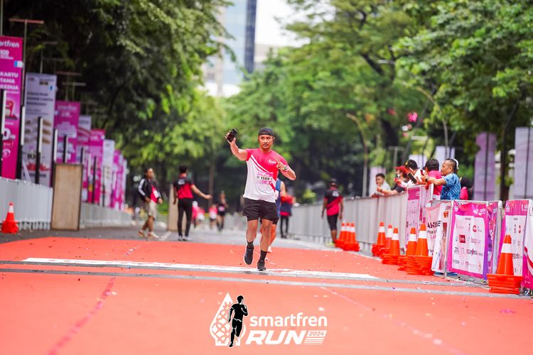 Race photo from Smartfren Run 2024