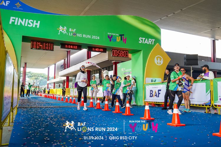 Race photo from BAF LIONS RUN 2024