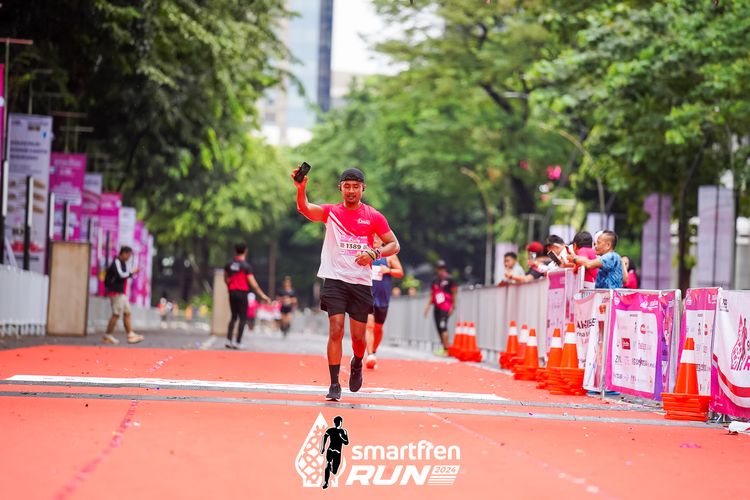 Race photo from Smartfren Run 2024