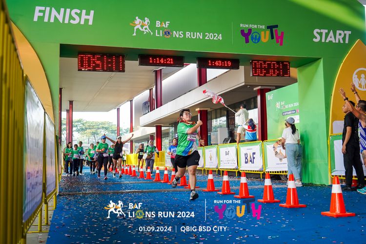 Race photo from BAF LIONS RUN 2024