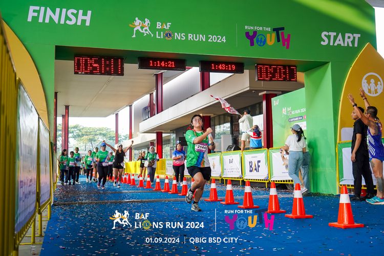 Race photo from BAF LIONS RUN 2024