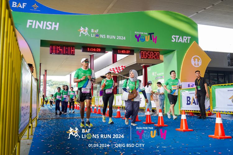 Race photo from BAF LIONS RUN 2024