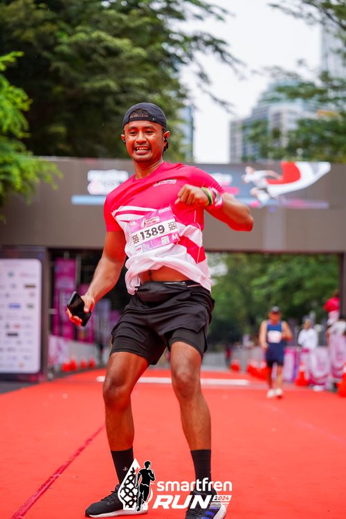 Race photo from Smartfren Run 2024