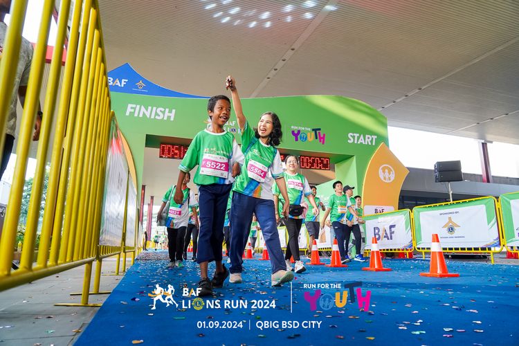 Race photo from BAF LIONS RUN 2024