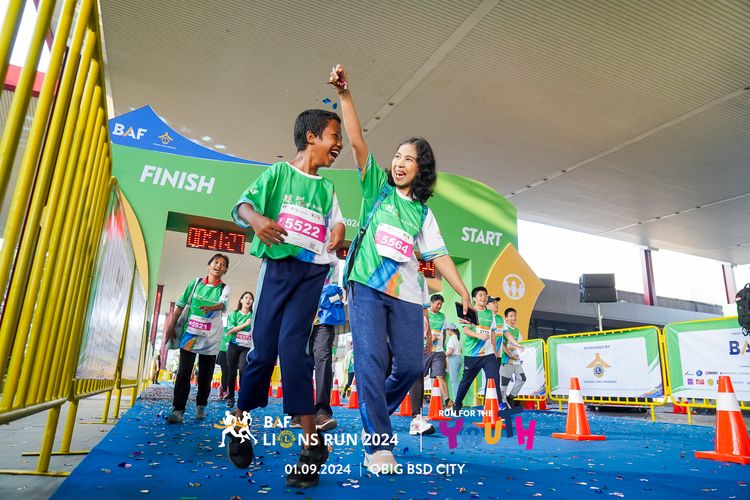 Race photo from BAF LIONS RUN 2024