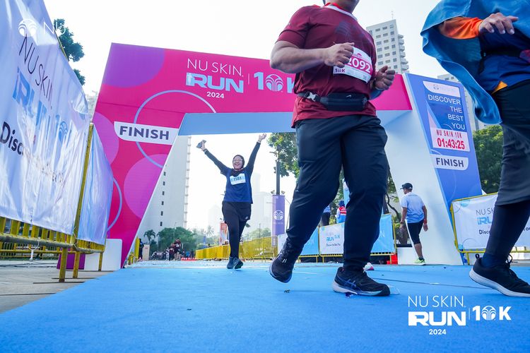 Race photo from Nu Skin Run 10K