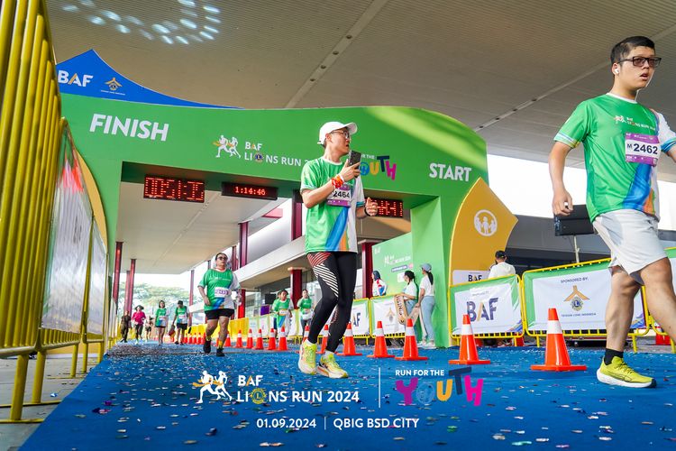 Race photo from BAF LIONS RUN 2024
