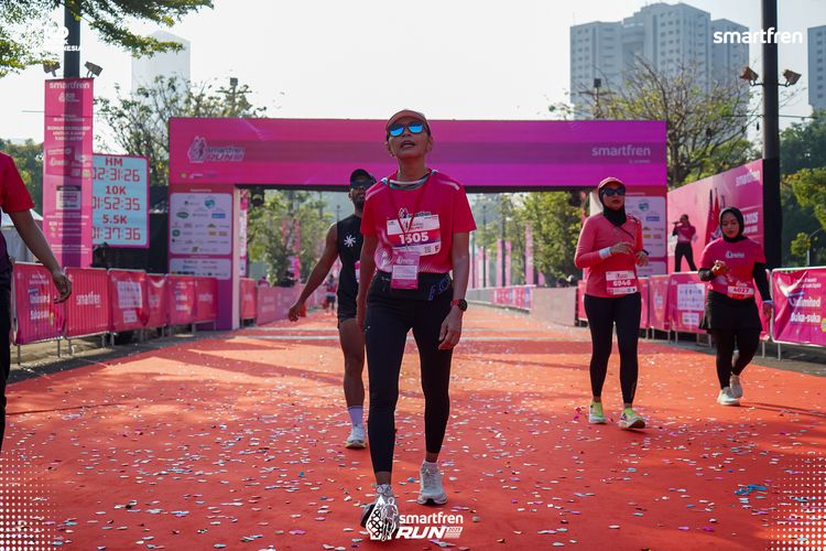 Race photo from Smartfren Run 2025 