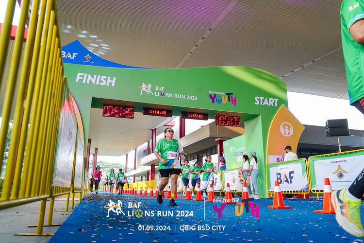 Race photo from BAF LIONS RUN 2024