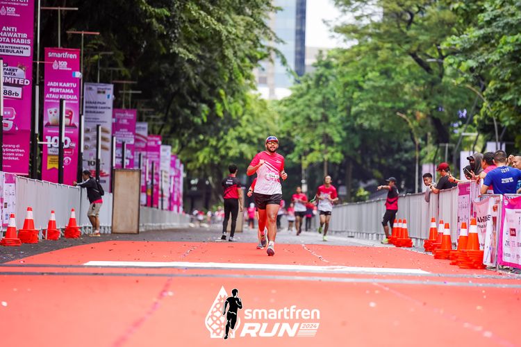 Race photo from Smartfren Run 2024