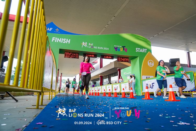Race photo from BAF LIONS RUN 2024