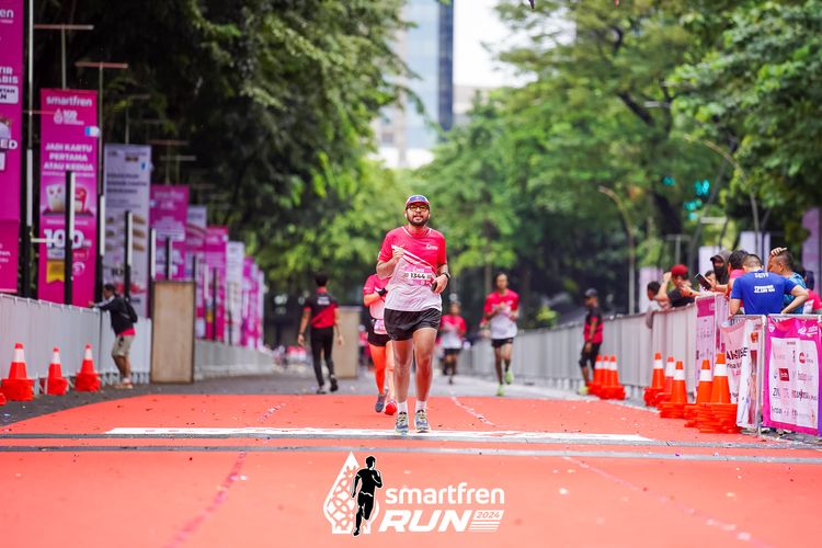 Race photo from Smartfren Run 2024