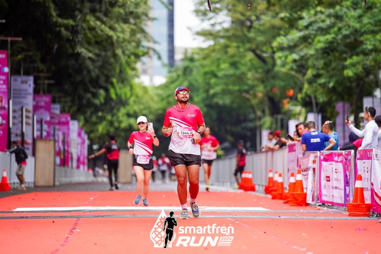 Race photo from Smartfren Run 2024