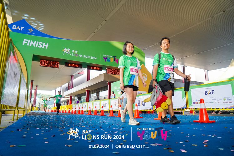 Race photo from BAF LIONS RUN 2024
