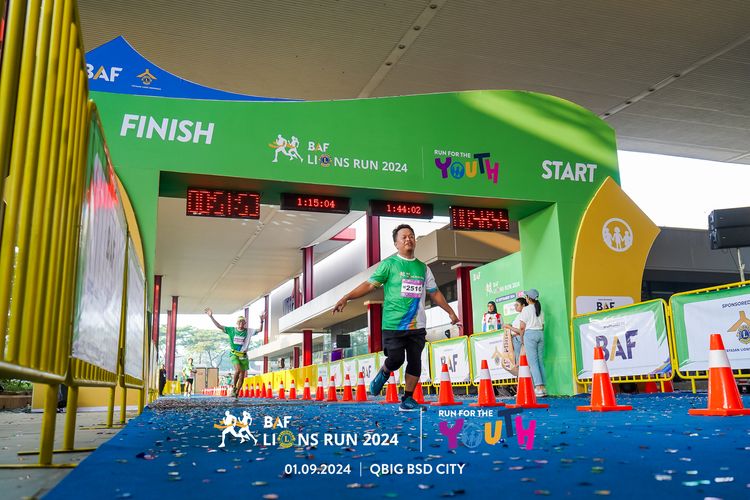Race photo from BAF LIONS RUN 2024
