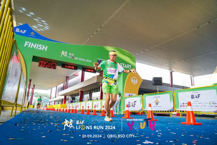 Race photo from BAF LIONS RUN 2024