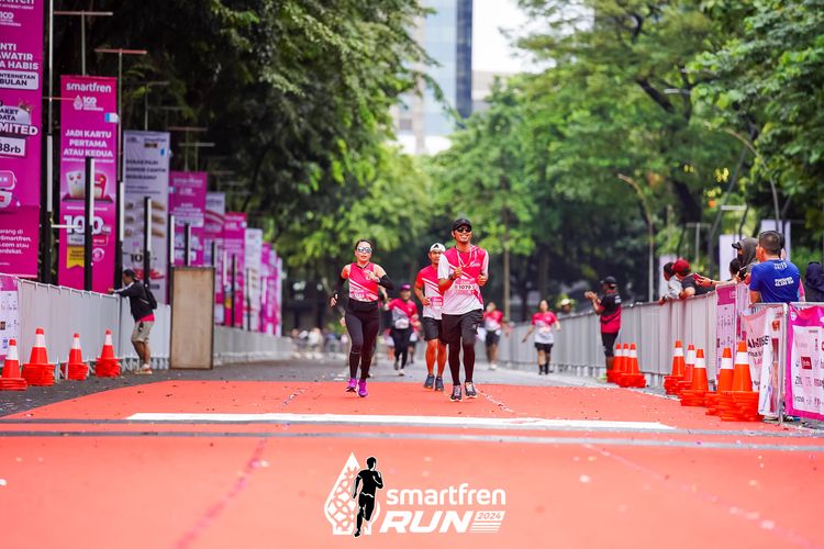 Race photo from Smartfren Run 2024