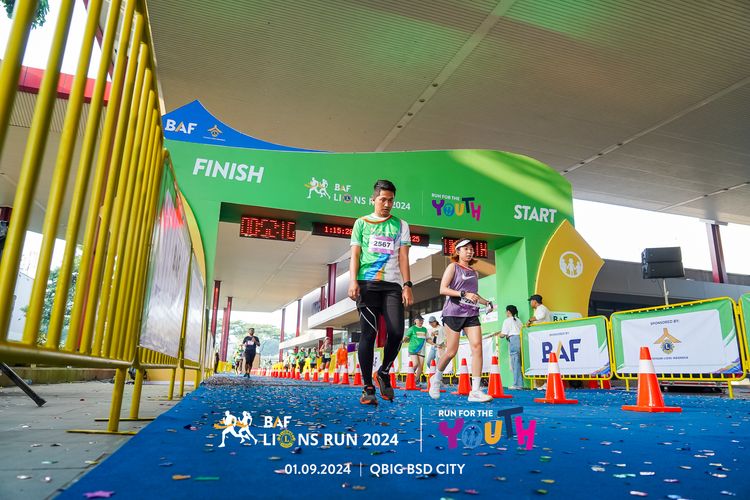 Race photo from BAF LIONS RUN 2024