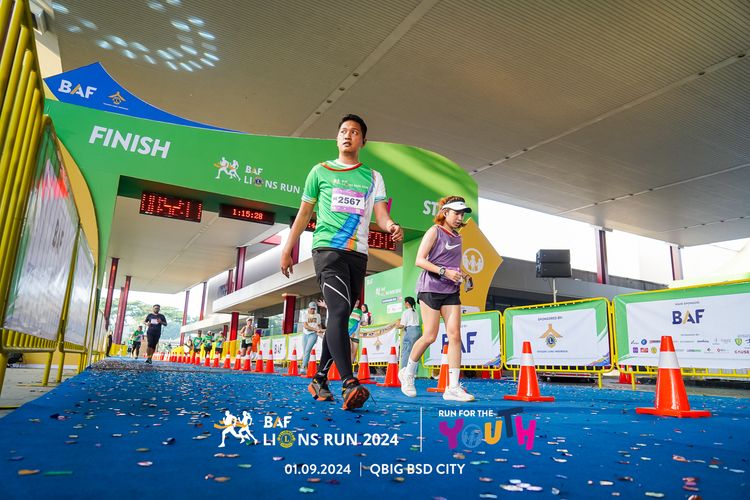 Race photo from BAF LIONS RUN 2024