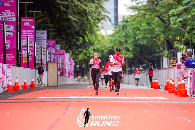Race photo from Smartfren Run 2024