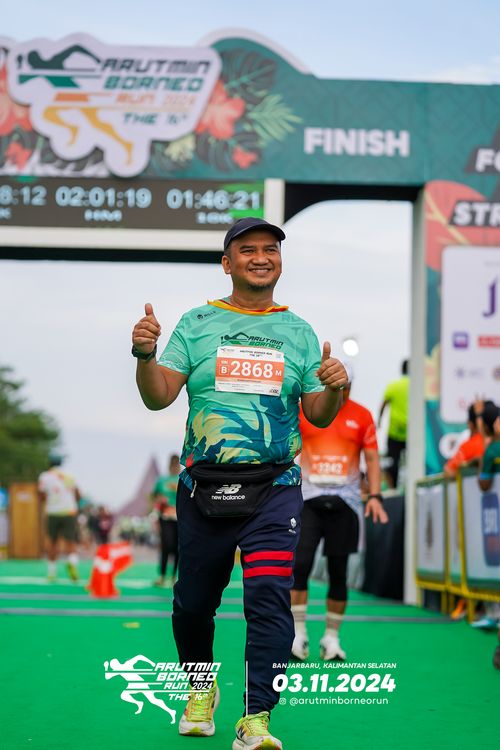 Race photo from Arutmin Borneo Run 2024