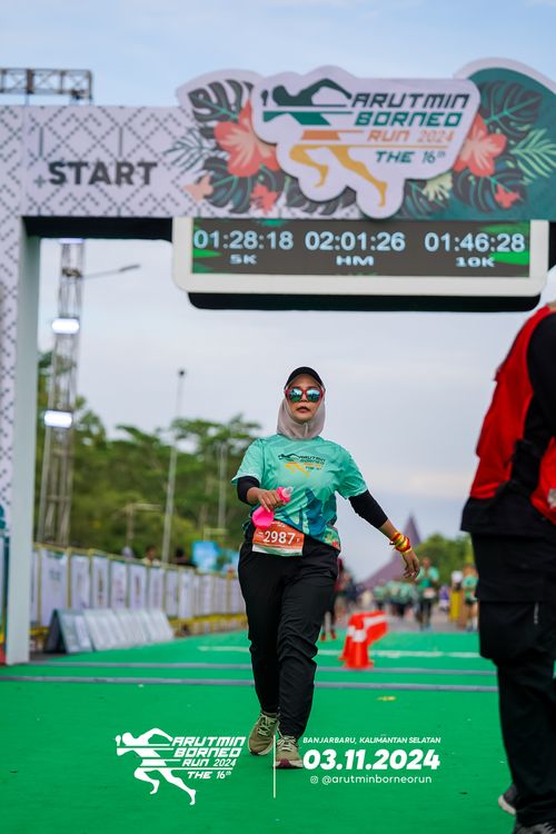 Race photo from Arutmin Borneo Run 2024