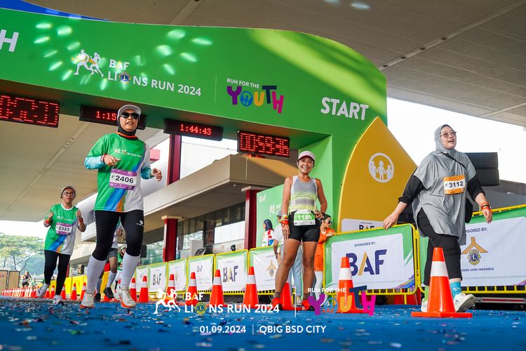 Race photo from BAF LIONS RUN 2024