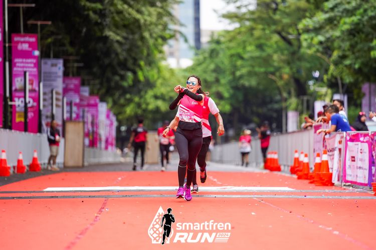 Race photo from Smartfren Run 2024