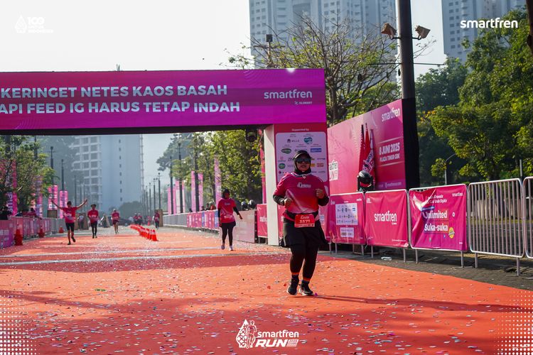 Race photo from Smartfren Run 2025 