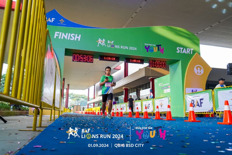 Race photo from BAF LIONS RUN 2024
