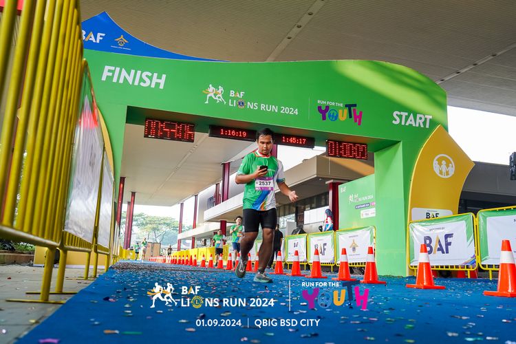 Race photo from BAF LIONS RUN 2024