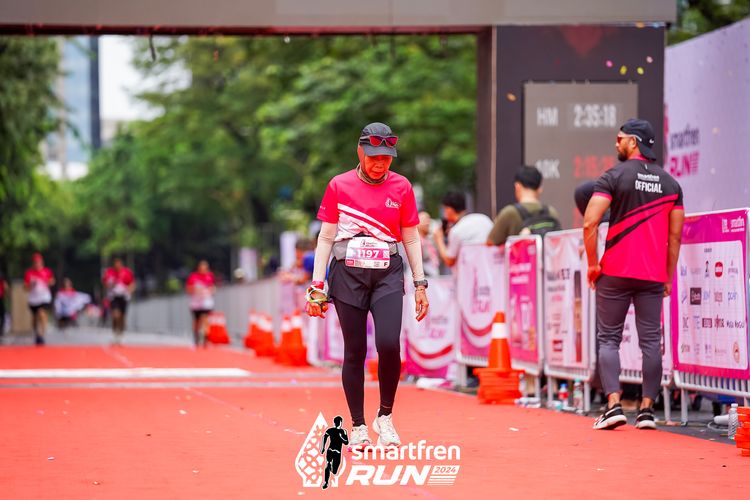 Race photo from Smartfren Run 2024