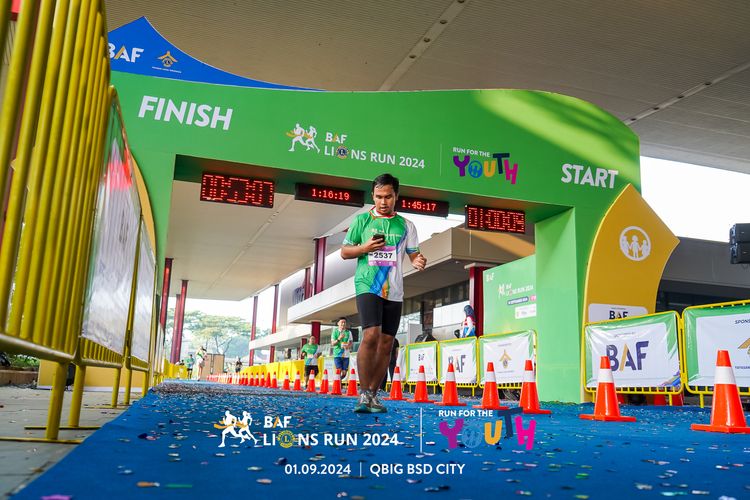 Race photo from BAF LIONS RUN 2024