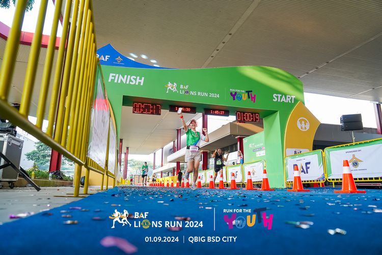 Race photo from BAF LIONS RUN 2024