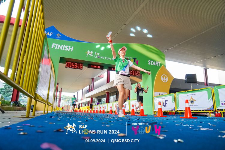 Race photo from BAF LIONS RUN 2024