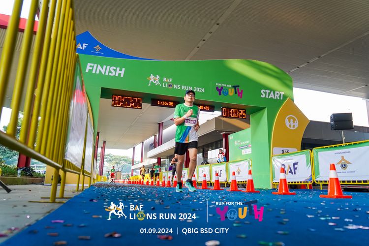 Race photo from BAF LIONS RUN 2024