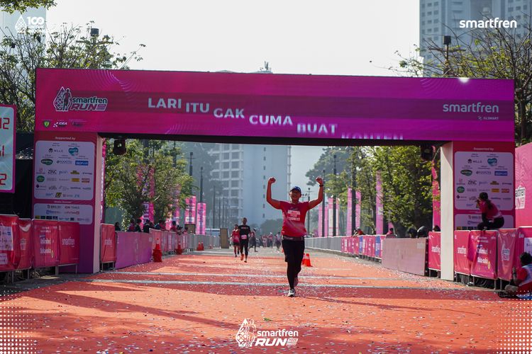 Race photo from Smartfren Run 2025 