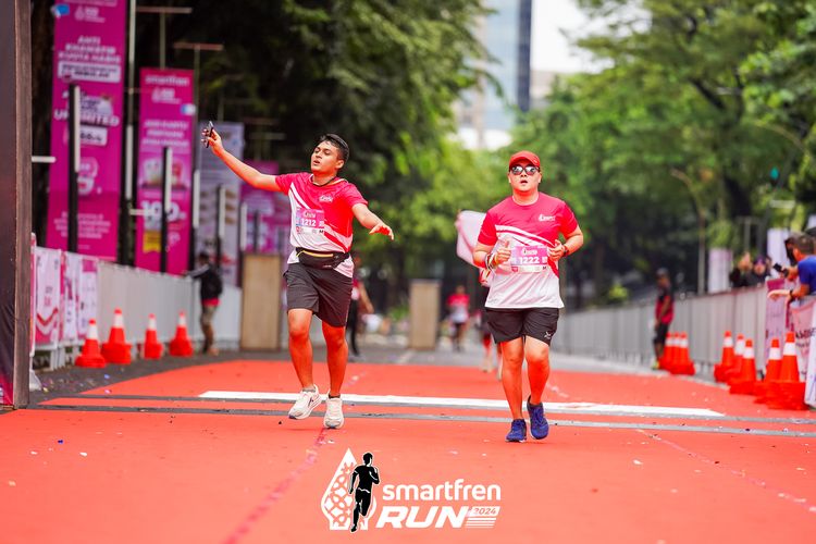Race photo from Smartfren Run 2024