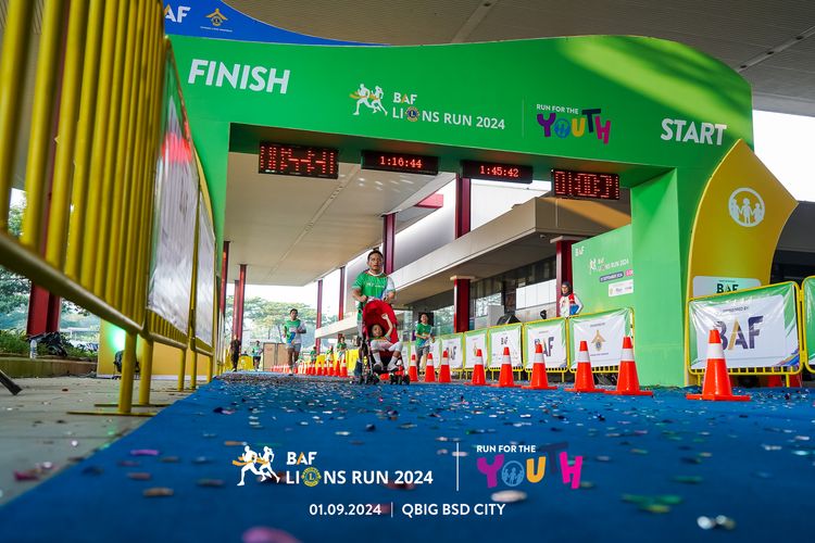 Race photo from BAF LIONS RUN 2024