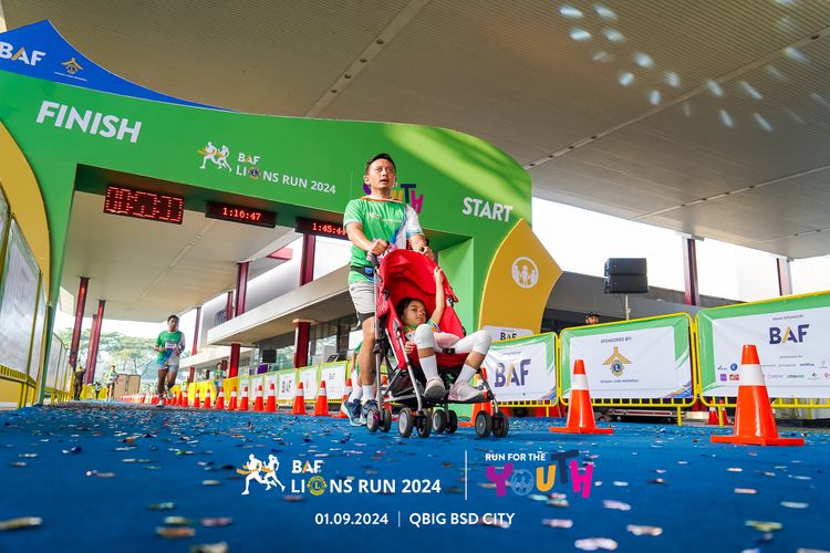 Race photo from BAF LIONS RUN 2024