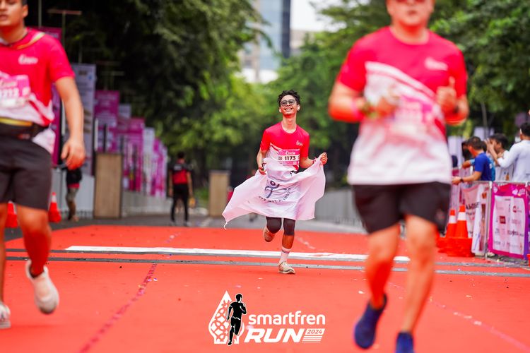 Race photo from Smartfren Run 2024